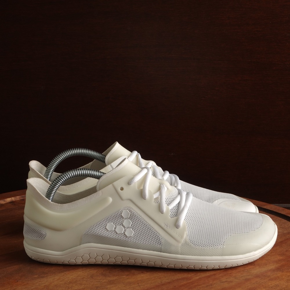 Vivobarefoot Sneakers Men SZ EU 41 US 8 White Primus Lite III Athletic Shoe NWOB
